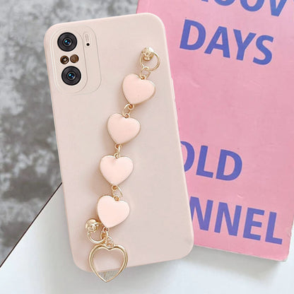 Anymob Xiaomi and Redmi Phone Case Pink Women Chain Bracelet Soft Silicone For Note 10 9 Pro 10s 9s 8 7 Pro 10 9 9A Poco X3 11T 11-Mobile Phone Cases-PEROZ Accessories