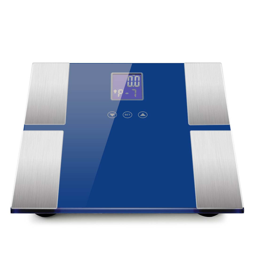 SOGA Digital Electronic LCD Bathroom Body Fat Scale Weighing Scales Weight Monitor Blue-Body Weight Scales-PEROZ Accessories