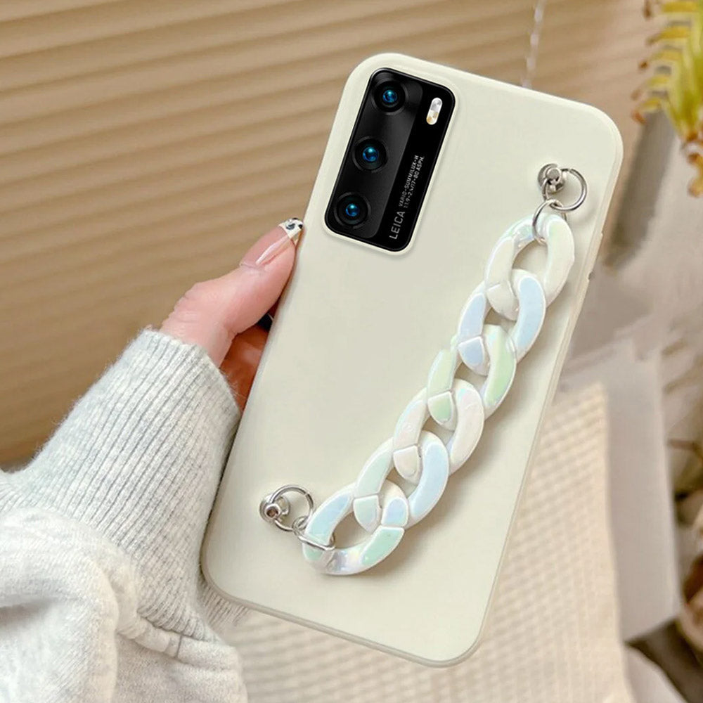 Anymob Huawei Phone Case Beige Luxury Marble Bracelet Silicone Cover-Mobile Phone Cases-PEROZ Accessories