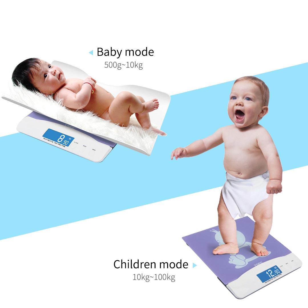 SOGA 100kg Digital Baby Scales Electronic LCD Display Paediatric Infant Weight Monitor-Body Weight Scales-PEROZ Accessories