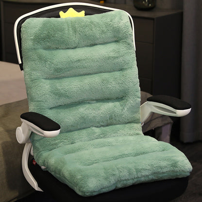 SOGA Green One Piece Dino Cushion Office Sedentary Butt Mat Back Waist Chair Support Home Decor-Chair &amp; Sofa Cushions-PEROZ Accessories