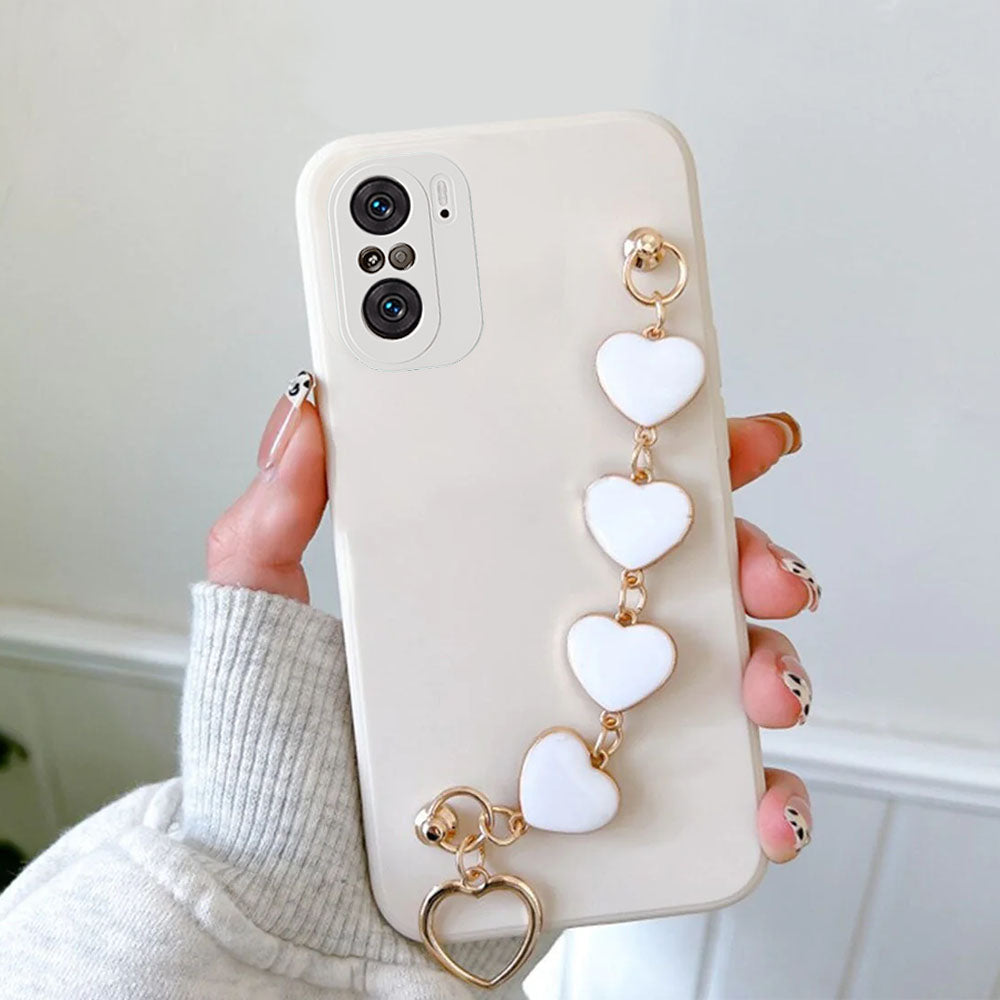 Anymob Xiaomi and Redmi Phone Case Beige Women Chain Bracelet Soft Silicone For Note 10 9 Pro 10s 9s 8 7 Pro 10 9 9A Poco X3 11T 11-Mobile Phone Cases-PEROZ Accessories
