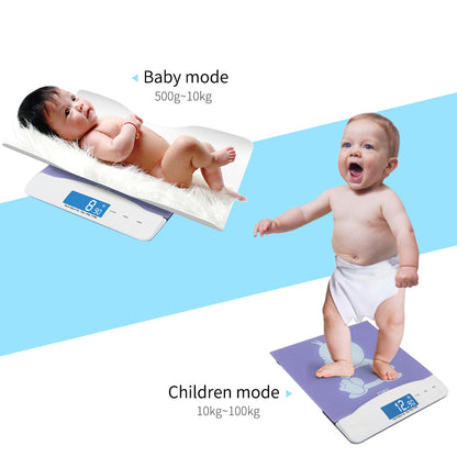 SOGA 2X 100kg Digital Baby Scales Electronic LCD Display Paediatric Infant Weight Monitor-Body Weight Scales-PEROZ Accessories