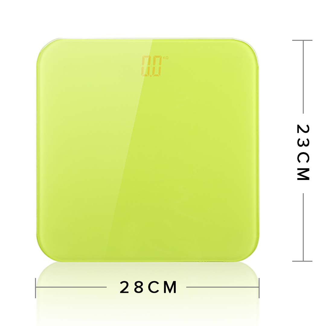 SOGA 2X 180kg Digital Fitness Weight Bathroom Gym Body Glass LCD Electronic Scales White Green-Body Weight Scales-PEROZ Accessories