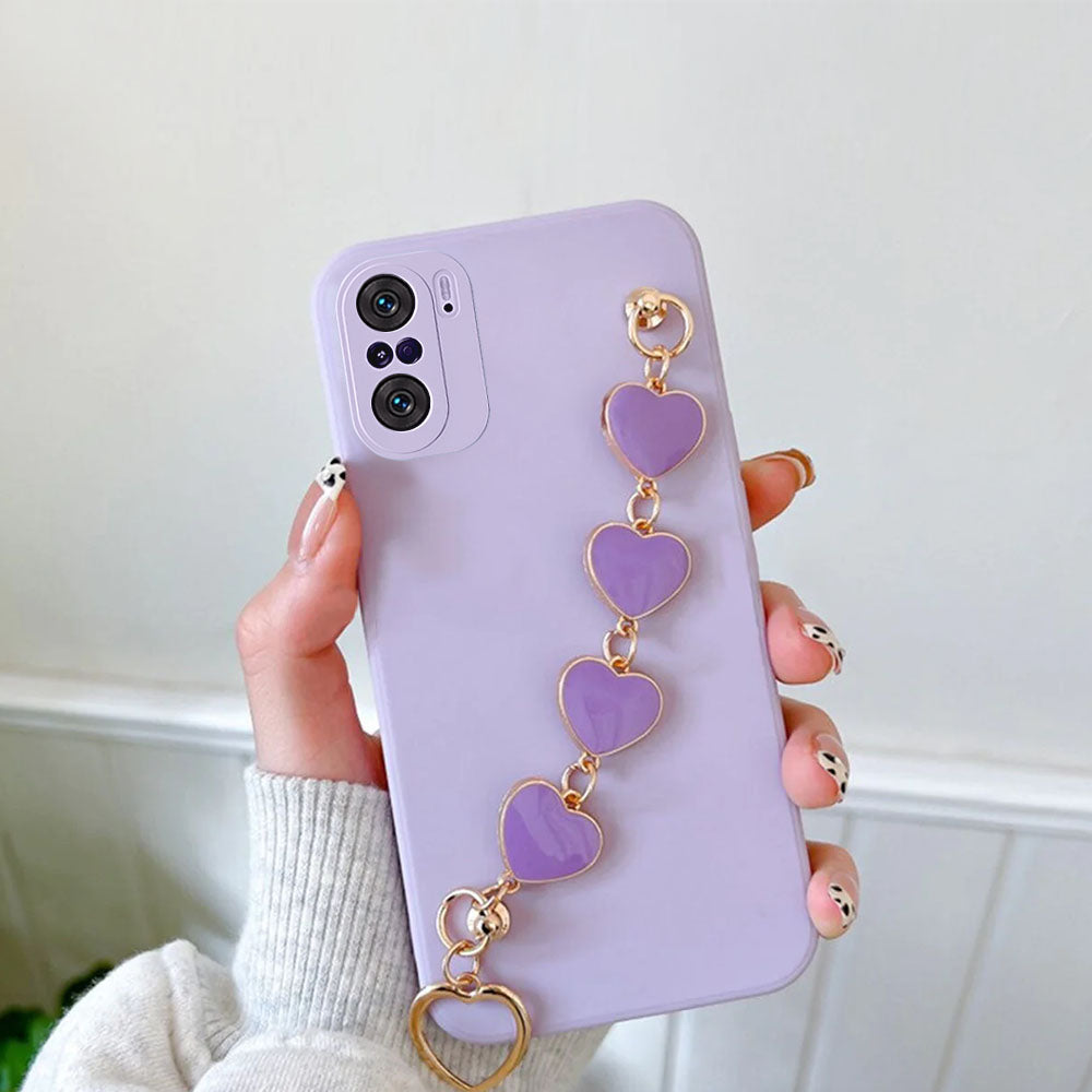 Anymob Xiaomi and Redmi Phone Case Lilac Women Chain Bracelet Soft Silicone For Note 10 9 Pro 10s 9s 8 7 Pro 10 9 9A Poco X3 11T 11-Mobile Phone Cases-PEROZ Accessories