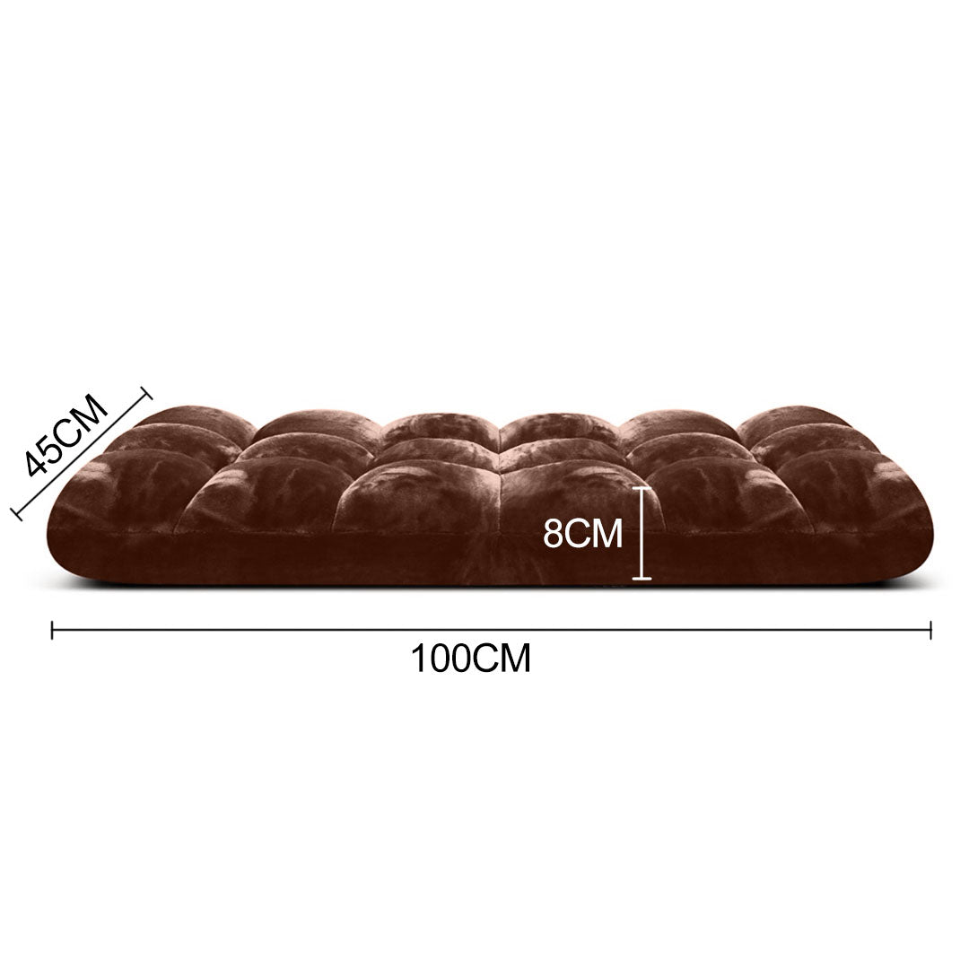 SOGA 2X Floor Recliner Folding Lounge Sofa Futon Couch Folding Chair Cushion Coffee-Recliner Chair-PEROZ Accessories
