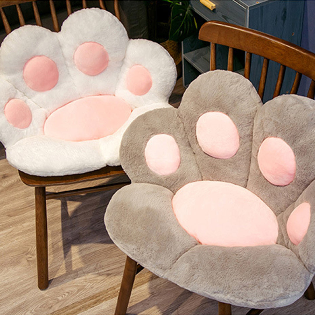 SOGA 70cm Grey Paw Shape Cushion Warm Lazy Sofa Decorative Pillow Backseat Plush Mat Home Decor-Chair &amp; Sofa Cushions-PEROZ Accessories
