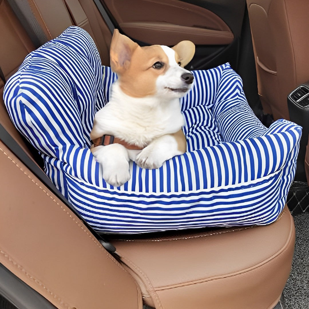SOGA 2X Blue Pet Car Seat Sofa Safety Soft Padded Portable Travel Carrier Bed-Pet Carriers & Travel Products-PEROZ Accessories
