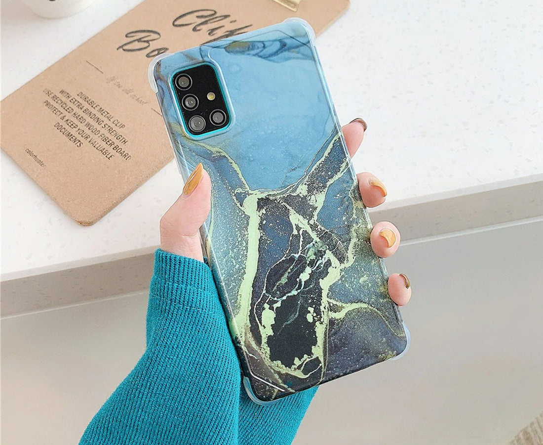 Anymob Samsung Phone Case Light Slate Marble Mobile Cover For S21 Plus Ultra S10 Plus S20 Plus Ultra S20 FE Lite Note 10 A50 30S 50S A51 A71-Mobile Phone Cases-PEROZ Accessories