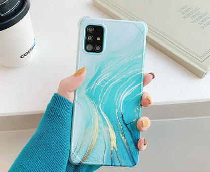 Anymob Samsung Phone Case Terrain Marble Mobile Cover For S21 Plus Ultra S10 Plus S20 Plus Ultra S20 FE Lite Note 10 A50 30S 50S A51 A71 S22 Plus Ultra-Mobile Phone Cases-PEROZ Accessories