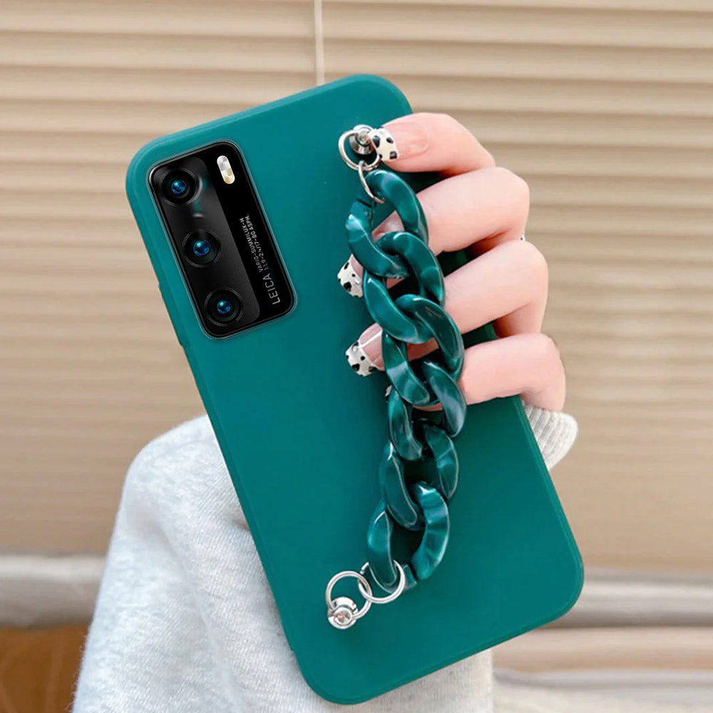 Anymob Huawei Phone Case Blue Green Luxury Marble Bracelet Silicone Cover-Mobile Phone Cases-PEROZ Accessories