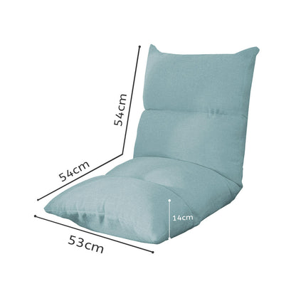 SOGA 4X Lounge Floor Recliner Adjustable Lazy Sofa Bed Folding Game Chair Mint Green-Recliner Chair-PEROZ Accessories