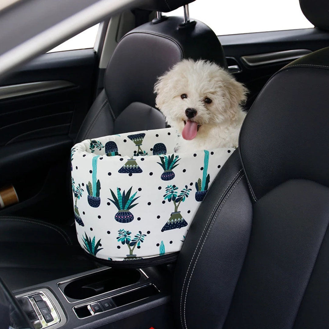 SOGA 2X Car Central Control Nest Pet Safety Travel Bed Dog Kennel Portable Washable Pet Bag White-Pet Carriers &amp; Travel Products-PEROZ Accessories