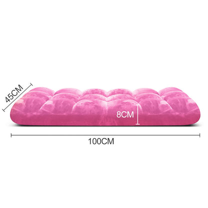 SOGA 2X Floor Recliner Folding Lounge Sofa Futon Couch Folding Chair Cushion Light Pink-Recliner Chair-PEROZ Accessories
