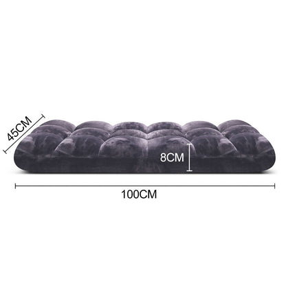 SOGA 4X Floor Recliner Folding Lounge Sofa Futon Couch Folding Chair Cushion Grey-Recliner Chair-PEROZ Accessories