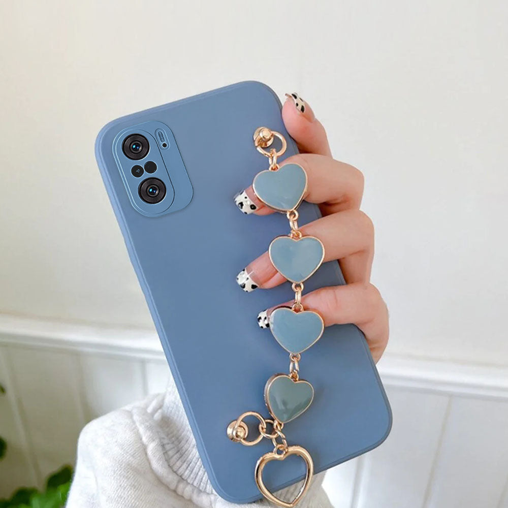 Anymob Xiaomi and Redmi Phone Case Grey Women Chain Bracelet Soft Silicone For Note 10 9 Pro 10s 9s 8 7 Pro 10 9 9A Poco X3 11T 11-Mobile Phone Cases-PEROZ Accessories