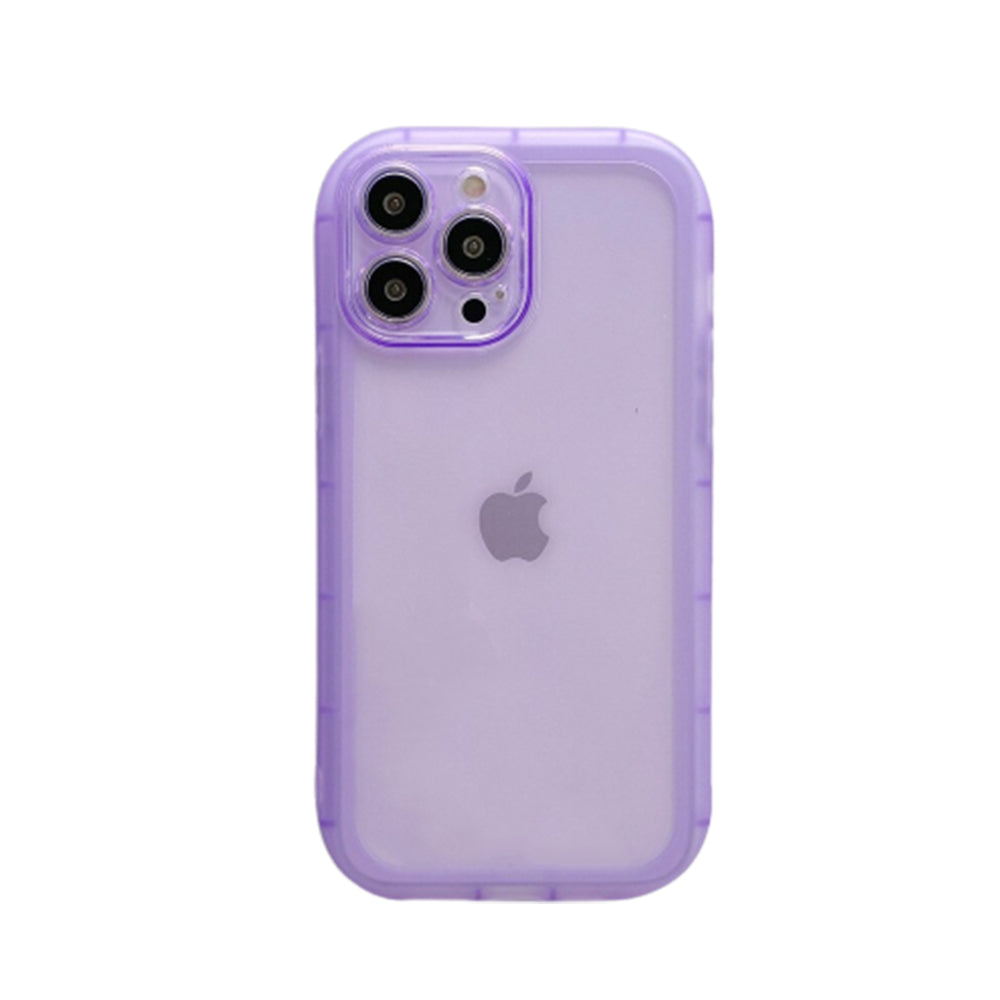 Anymob iPhone Case Purple Transparent Matte Soft Silicone Mobile Cover For iPhone13 Pro Max 11 12 Pro Max X XS Max XR-Mobile Phone Cases-PEROZ Accessories