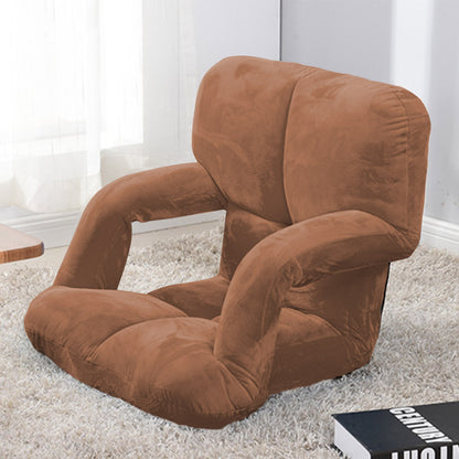 SOGA 2X Foldable Lounge Cushion Adjustable Floor Lazy Recliner Chair with Armrest Coffee - Kid-Recliner Chair-PEROZ Accessories