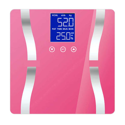 SOGA 2X Glass LCD Digital Body Fat Scale Bathroom Electronic Gym Water Weighing Scales White-Body Weight Scales-PEROZ Accessories