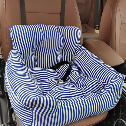 SOGA Blue Pet Car Seat Sofa Safety Soft Padded Portable Travel Carrier Bed-Pet Carriers &amp; Travel Products-PEROZ Accessories