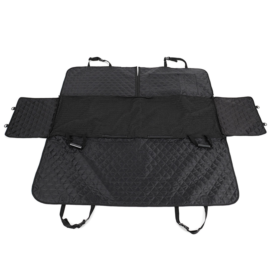 SOGA 2X 600D Oxford Cloth Waterproof Dog Car Cover Back Seat Protector Hammock Non Slip Pet Mat Black-Pet Carriers &amp; Travel Products-PEROZ Accessories