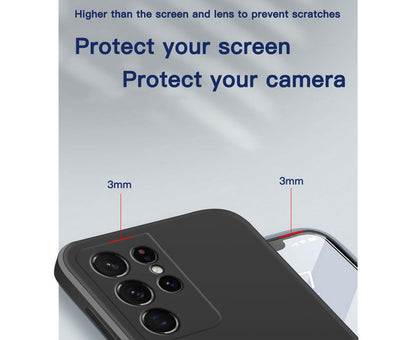 Anymob iPhone Phone Case Black Full Lens Protection Square Silicone Cover For IOS 13 11 12 Pro Max Mini X XS Max XR 7 8 6 6S Plus SE Compatible-Mobile Phone Cases-PEROZ Accessories
