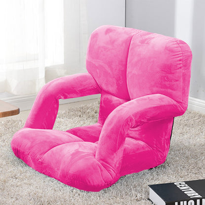 SOGA 2X Foldable Lounge Cushion Adjustable Floor Lazy Recliner Chair with Armrest Pink - Kid-Recliner Chair-PEROZ Accessories