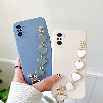Anymob Xiaomi and Redmi Phone Case Black Women Chain Bracelet Soft Silicone For Note 10 9 Pro 10s 9s 8 7 Pro 10 9 9A Poco X3 11T 11-Mobile Phone Cases-PEROZ Accessories