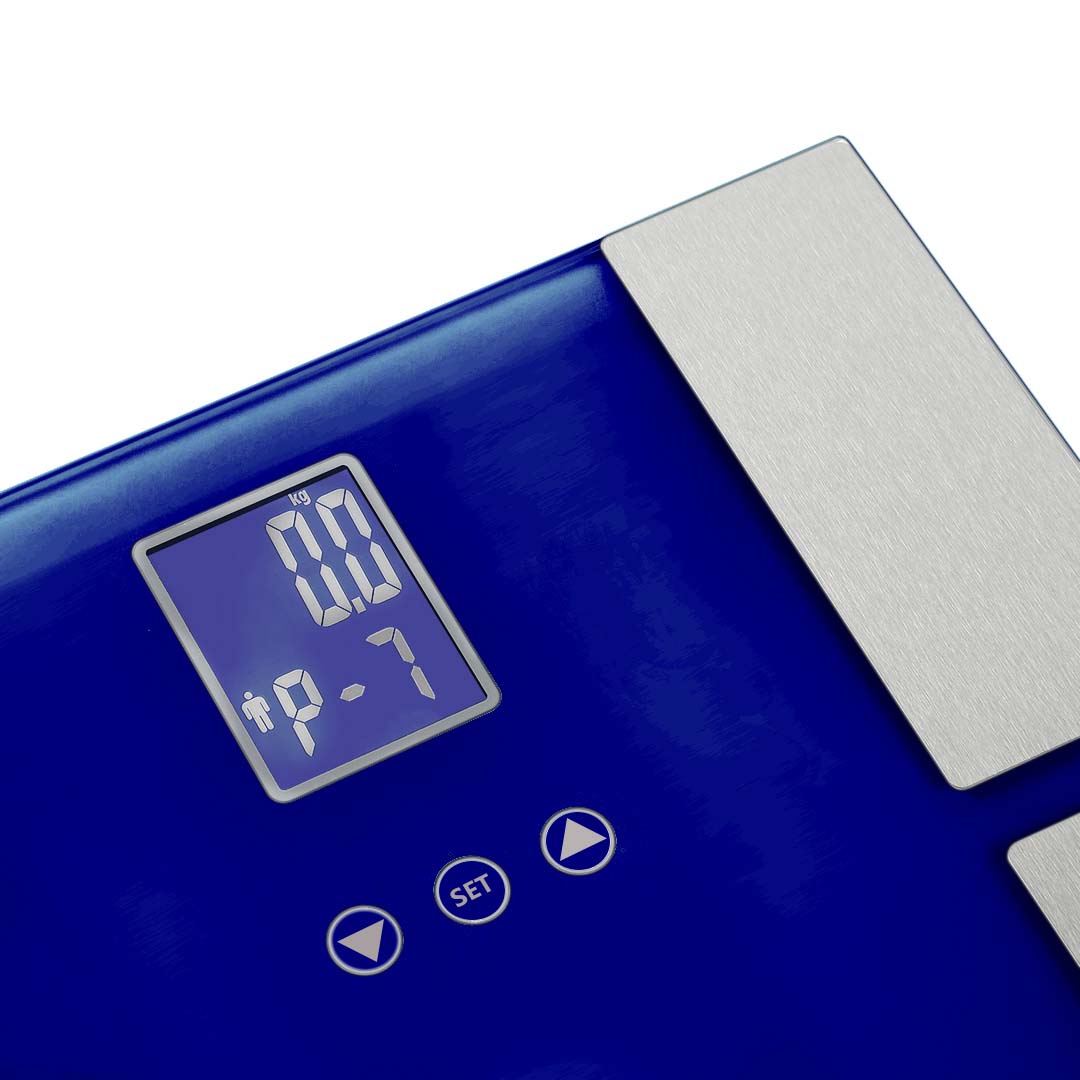 SOGA Digital Electronic LCD Bathroom Body Fat Scale Weighing Scales Weight Monitor Blue-Body Weight Scales-PEROZ Accessories
