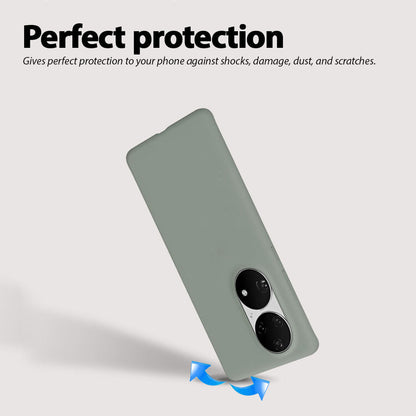 Anymob Huawei Phone Case Beige Full Lens Protection Silicone Soft Cover-Mobile Phone Cases-PEROZ Accessories