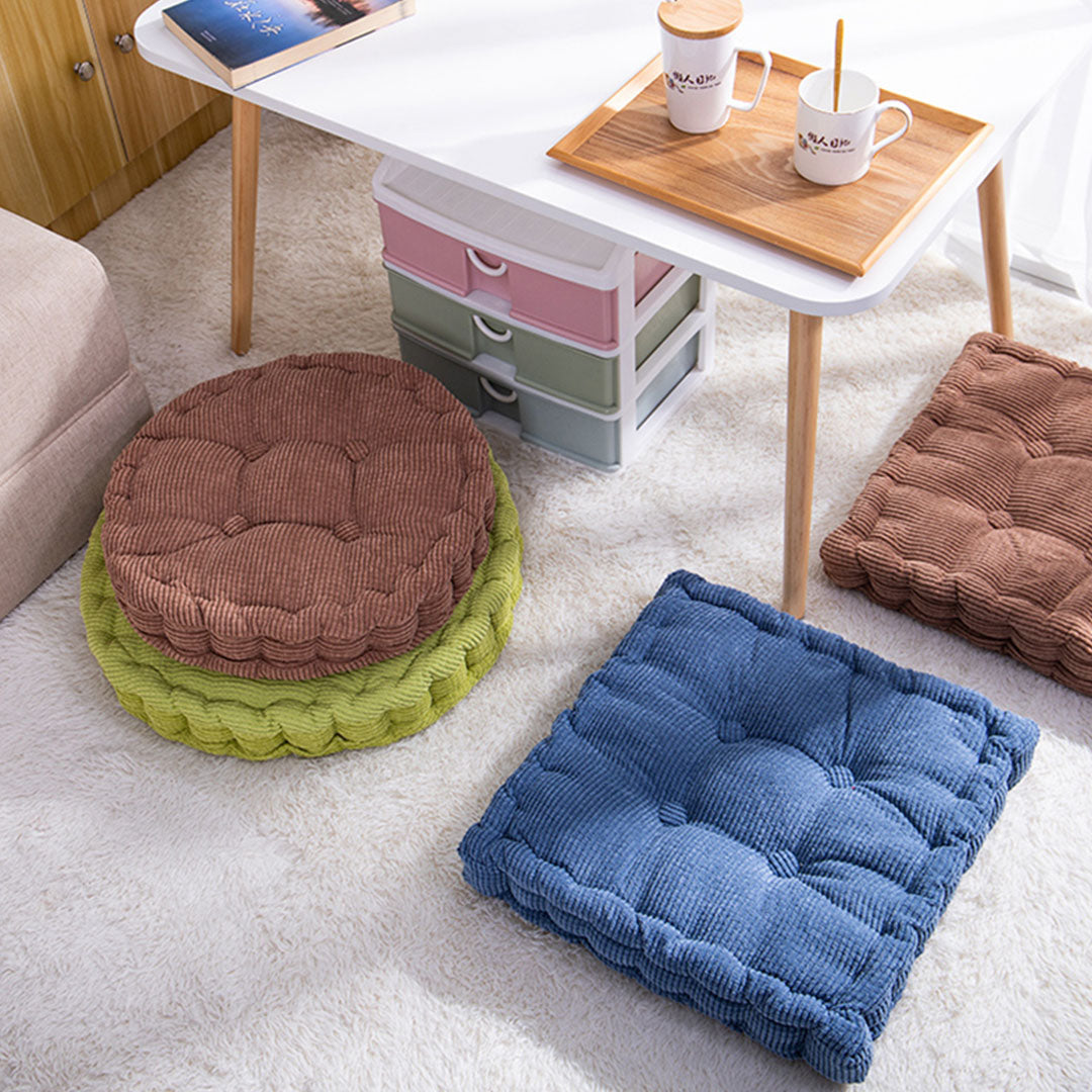 SOGA 4X Coffee Round Cushion Soft Leaning Plush Backrest Throw Seat Pillow Home Office Decor-Chair &amp; Sofa Cushions-PEROZ Accessories