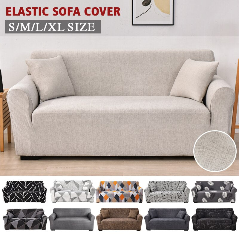 Anyhouz 3 Seater Sofa Cover Khaki Blue Style and Protection For Living Room Sofa Chair Elastic Stretchable Slipcover-Slipcovers-PEROZ Accessories