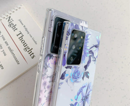 Anymob Samsung Phone Case Chic Laser Splash Marble Pattern Cover S21 Plus Ultra S10 Plus S20 Plus Ultra S20 FE Lite Note 10 A50 30S 50S A51 A71 S22-Mobile Phone Cases-PEROZ Accessories