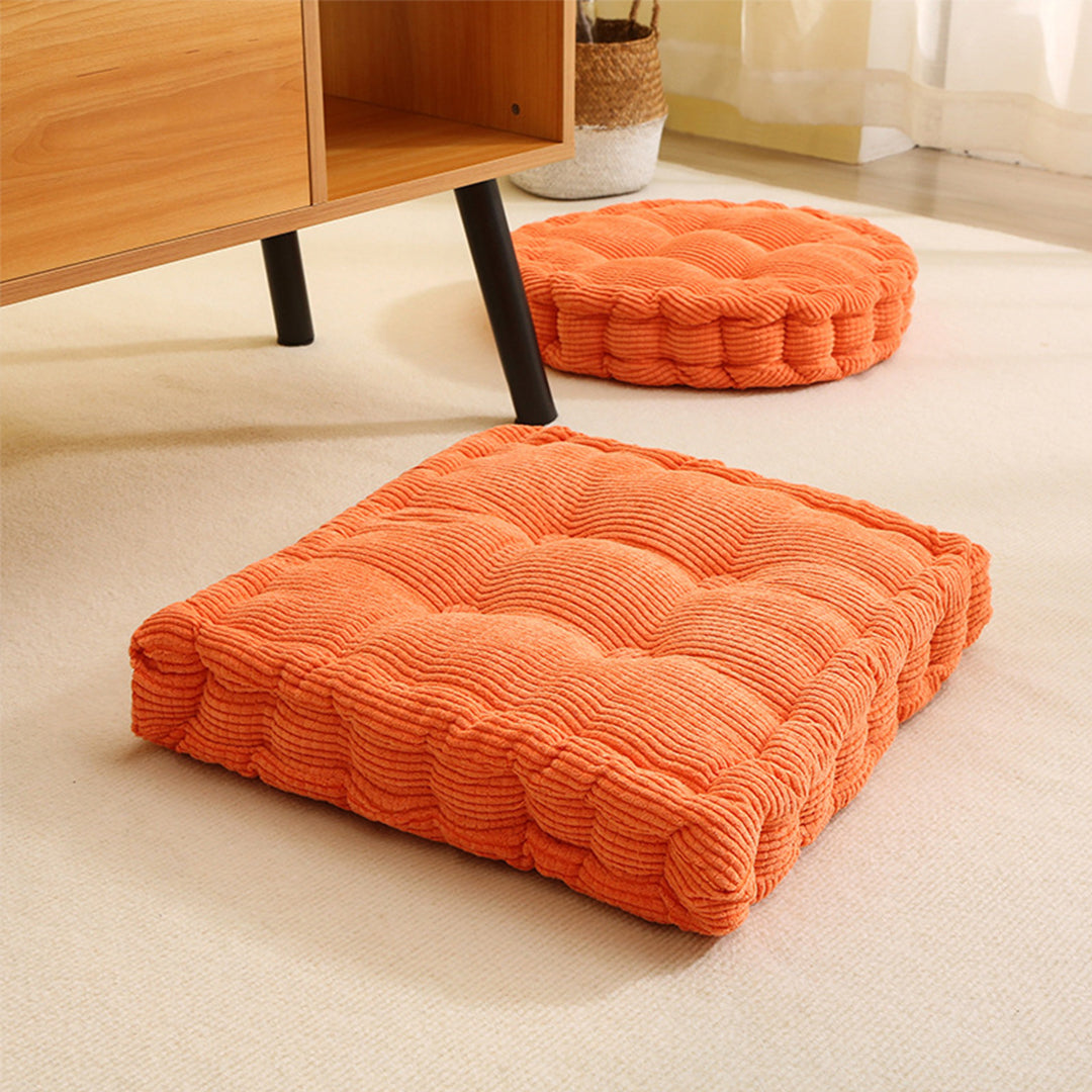 SOGA 2X Orange Square Cushion Soft Leaning Plush Backrest Throw Seat Pillow Home Office Decor-Chair &amp; Sofa Cushions-PEROZ Accessories