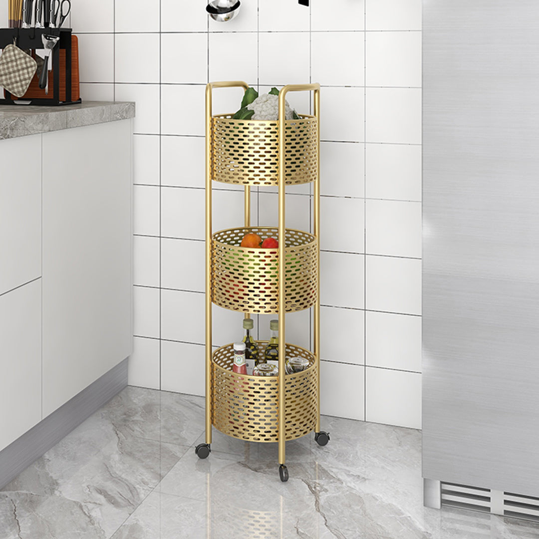 SOGA 3 Tier Bathroom Shelf Multifunctional Storage Display Rack Organiser with wheels-Bathroom Storage-PEROZ Accessories