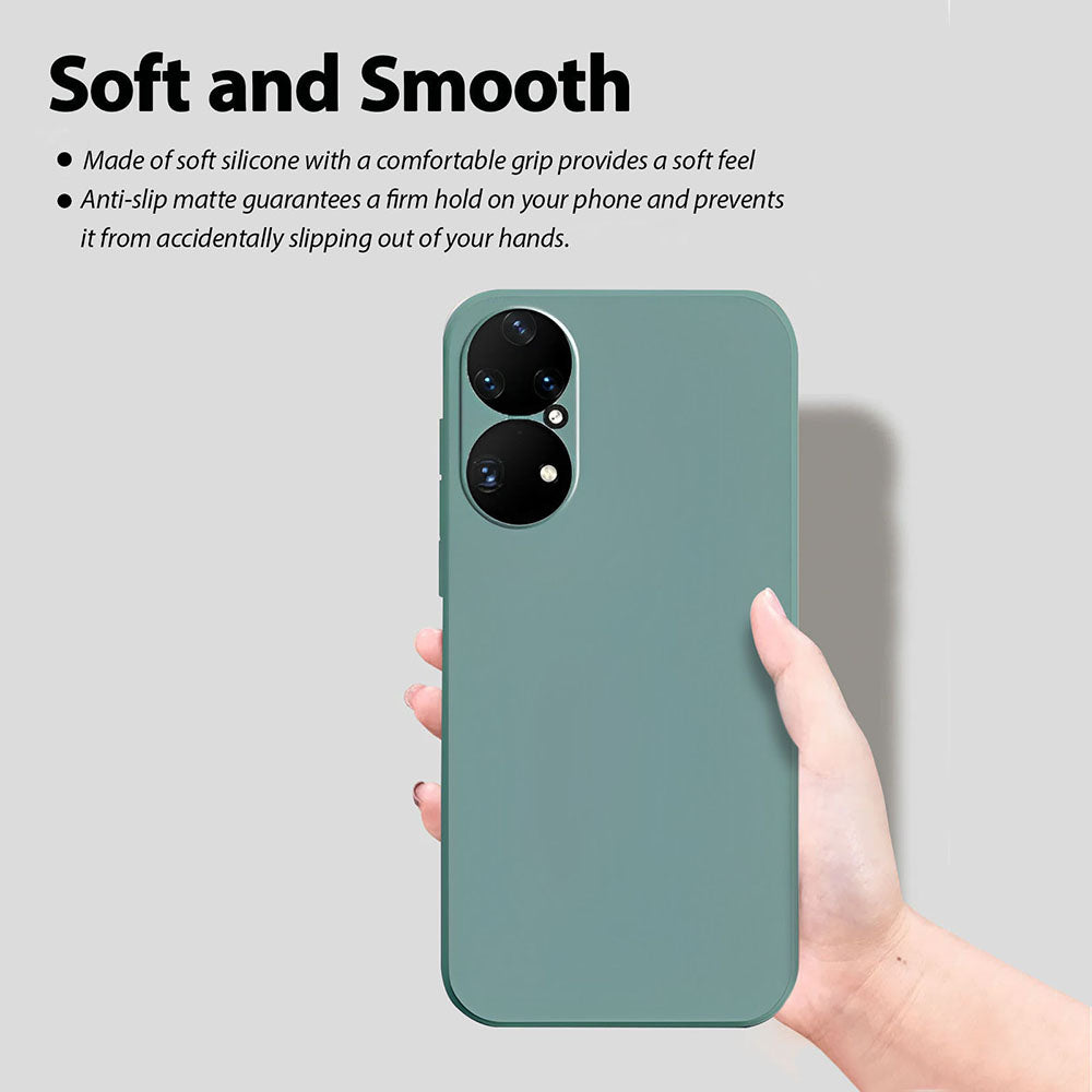 Anymob Huawei Phone Case Beige Full Lens Protection Silicone Soft Cover-Mobile Phone Cases-PEROZ Accessories
