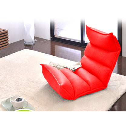 SOGA 4X Foldable Tatami Floor Sofa Bed Meditation Lounge Chair Recliner Lazy Couch Red-Recliner Chair-PEROZ Accessories