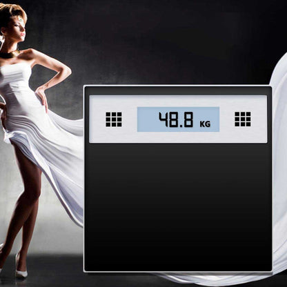 SOGA 180kg Electronic Talking Scale Weight Fitness Glass Bathroom Scale LCD Display Stainless-Body Weight Scales-PEROZ Accessories