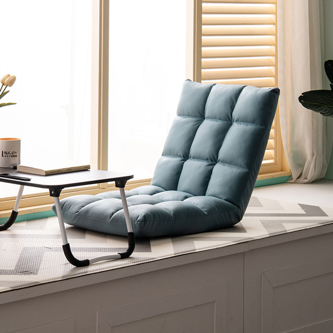 SOGA Green Lounge Floor Recliner Adjustable Gaming Sofa Bed Foldable Indoor Outdoor Backrest Seat Home Office Decor-Recliner Chair-PEROZ Accessories