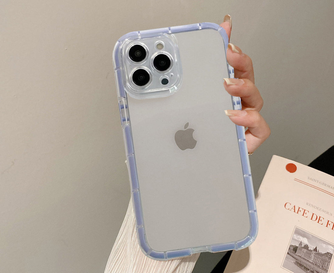 Anymob iPhone Case Violet Transparent Luminous Color Shockproof Soft Silicone Mobile Cover For iPhone13 Pro Max 11 12 Pro Max X XS Max XR-Mobile Phone Cases-PEROZ Accessories