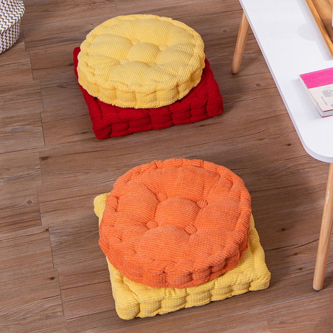 SOGA 4X Orange Square Cushion Soft Leaning Plush Backrest Throw Seat Pillow Home Office Decor-Chair &amp; Sofa Cushions-PEROZ Accessories