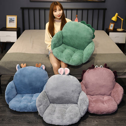 SOGA Purple Crab Shape Cushion Soft Leaning Bedside Pad Sedentary Plushie Pillow Home Decor-Chair &amp; Sofa Cushions-PEROZ Accessories