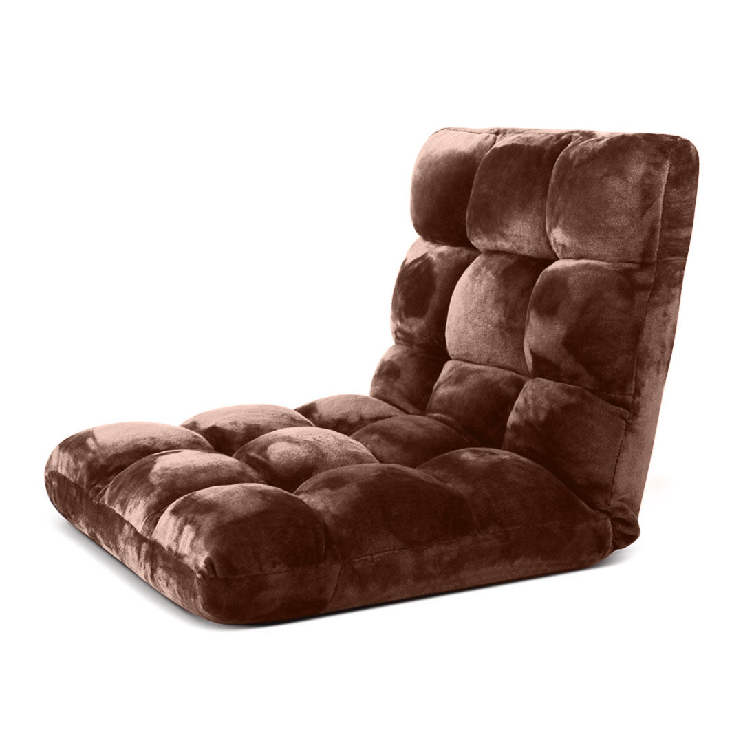 SOGA 2X Floor Recliner Folding Lounge Sofa Futon Couch Folding Chair Cushion Coffee-Recliner Chair-PEROZ Accessories