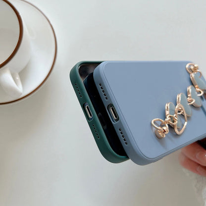 Anymob Huawei Phone Case White Heart Shape Strap Soft Silicone Back Cover- P40 Lite P50 P30 P20 Pro Mate 20 Lite P Smart 2021-Mobile Phone Cases-PEROZ Accessories