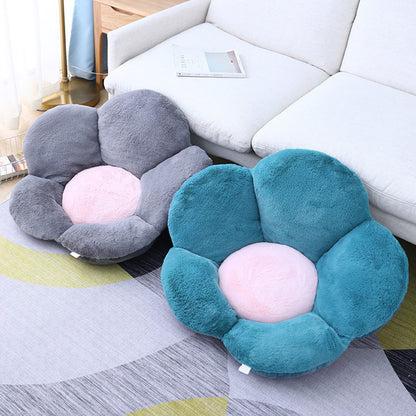 SOGA 2X Green Whimsical Big Flower Shape Cushion Soft Leaning Bedside Pad Floor Plush Pillow Home Decor-Chair &amp; Sofa Cushions-PEROZ Accessories
