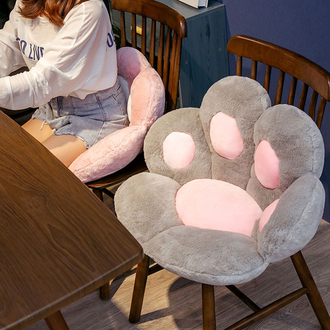 SOGA 2X 70cm Pink Paw Shape Cushion Warm Lazy Sofa Decorative Pillow Backseat Plush Mat Home Decor-Chair &amp; Sofa Cushions-PEROZ Accessories