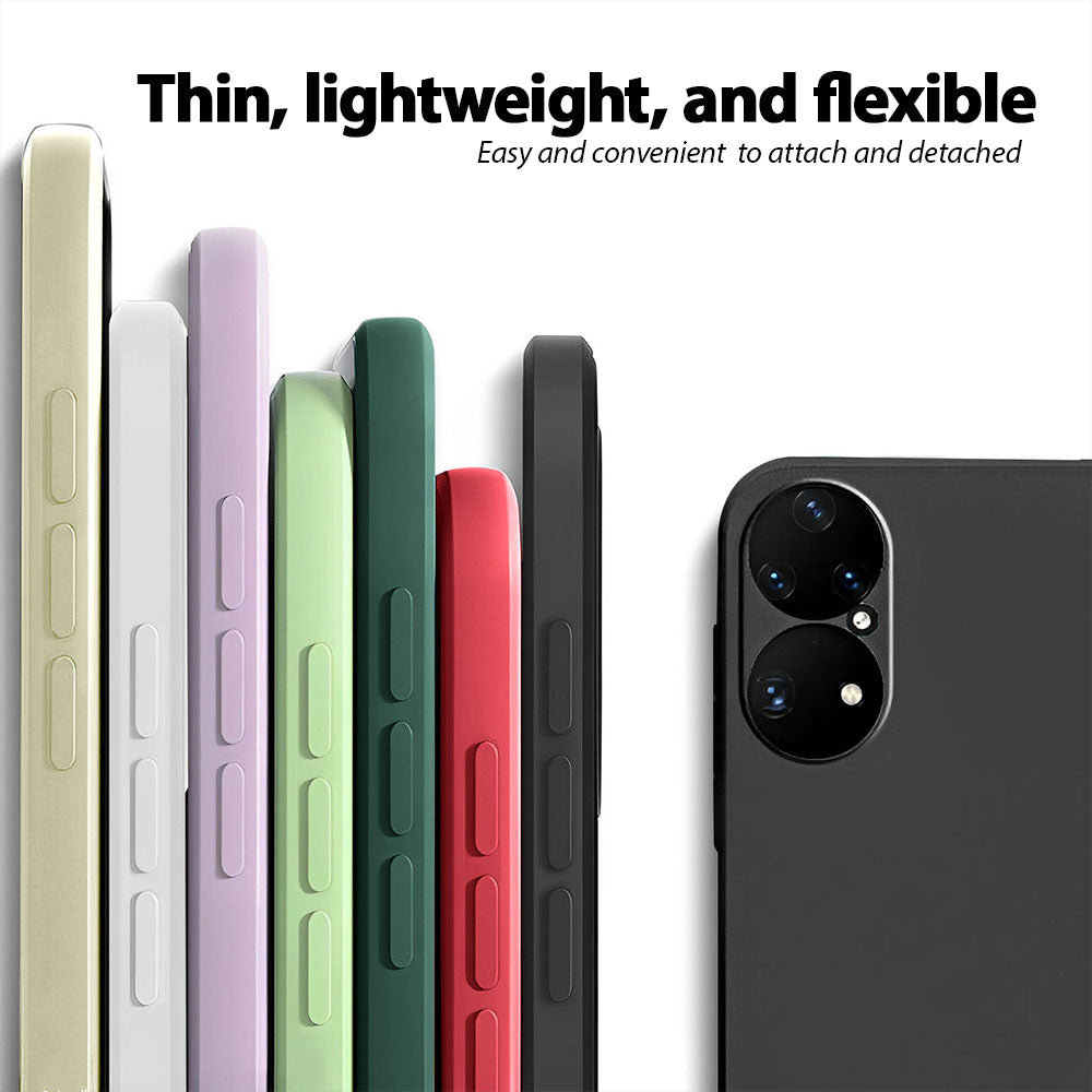 Anymob Huawei Phone Case Beige Full Lens Protection Silicone Soft Cover-Mobile Phone Cases-PEROZ Accessories