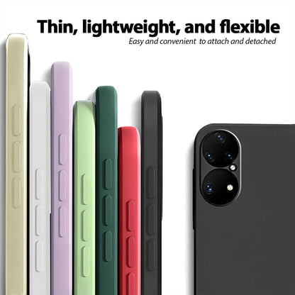 Anymob Huawei Phone Case Beige Full Lens Protection Silicone Soft Cover-Mobile Phone Cases-PEROZ Accessories