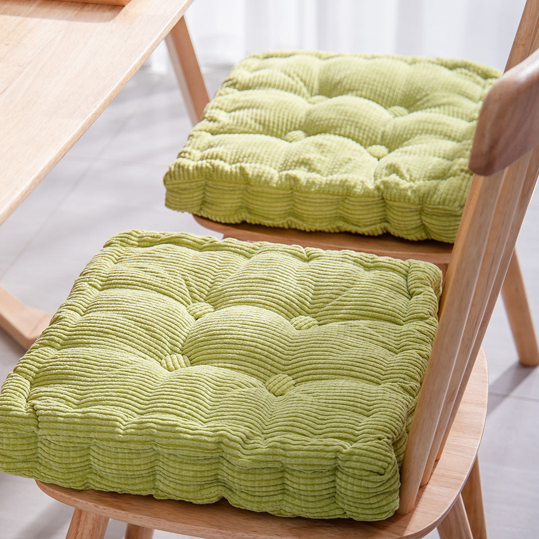 SOGA Green Square Cushion Soft Leaning Plush Backrest Throw Seat Pillow Home Office Sofa Decor-Chair &amp; Sofa Cushions-PEROZ Accessories
