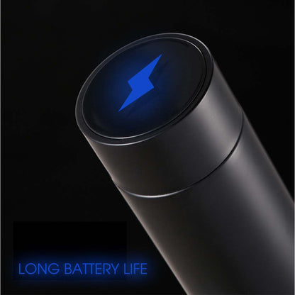 SOGA 500ML Stainless Steel Smart LCD Thermometer Display Bottle Vacuum Flask Thermos Black-Smart Bottles-PEROZ Accessories